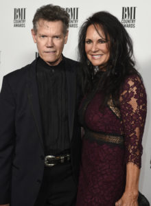 Nov 1, 2016; Nashville, TN, USA; Randy Travis and his wife Mary on the red carpet prior to the BMI Country Awards at BMI on Music Row. Mandatory Credit: Larry McCormack/The Tennessean via USA TODAY Sports